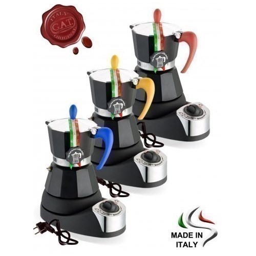 CAFETERA GAT NOVISSIMA 6TAZAS ELECTRICA+ADAPTADOR